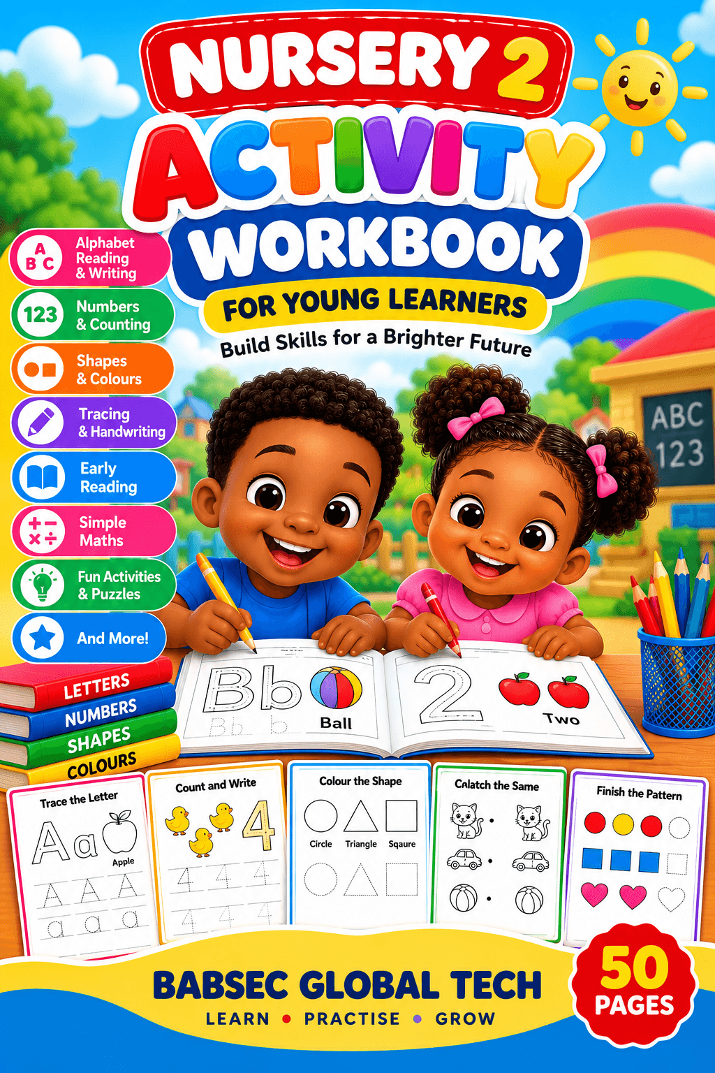 Nursery 2 Activity Workbook for Kids | Printable Learning PDF